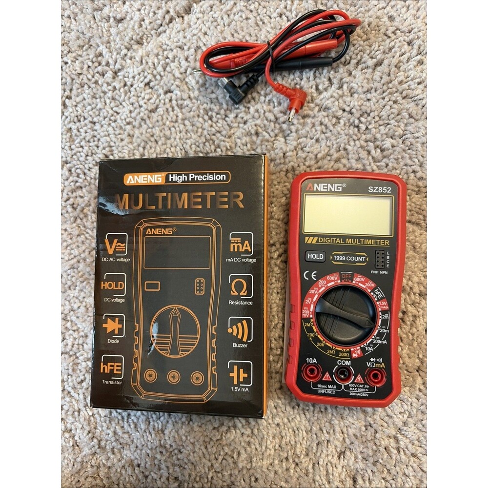 Digital Multimeter, Portable Voltage Current Tester